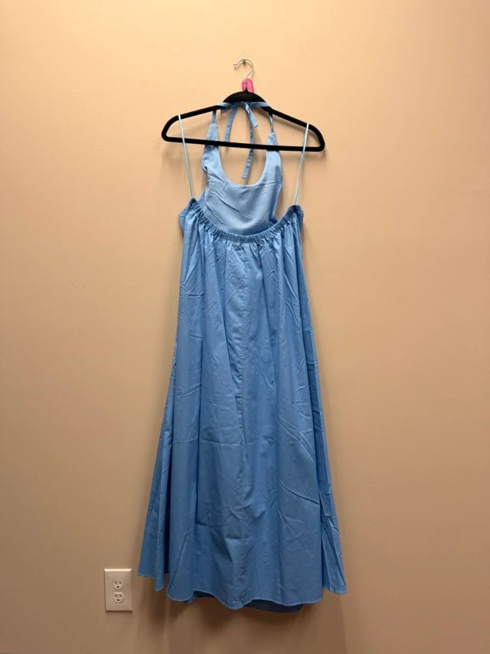 POMANDER PLACE Breakers Blue Lyle Halter Dress Sz XL NWT Retail $298 Tuckernuck